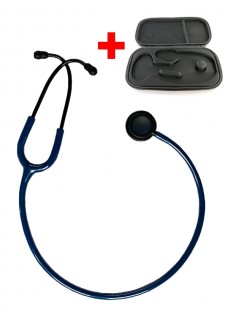Hospitrix Stethoscope Professional Line Stealth Edition Midnight Blue + Free Premium Case