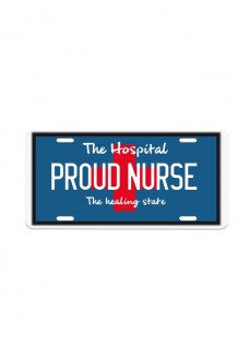 Nummerplade Proud Nurse