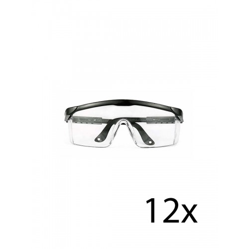 Hospitrix Beskyttelsesbriller Sort 12 Stk